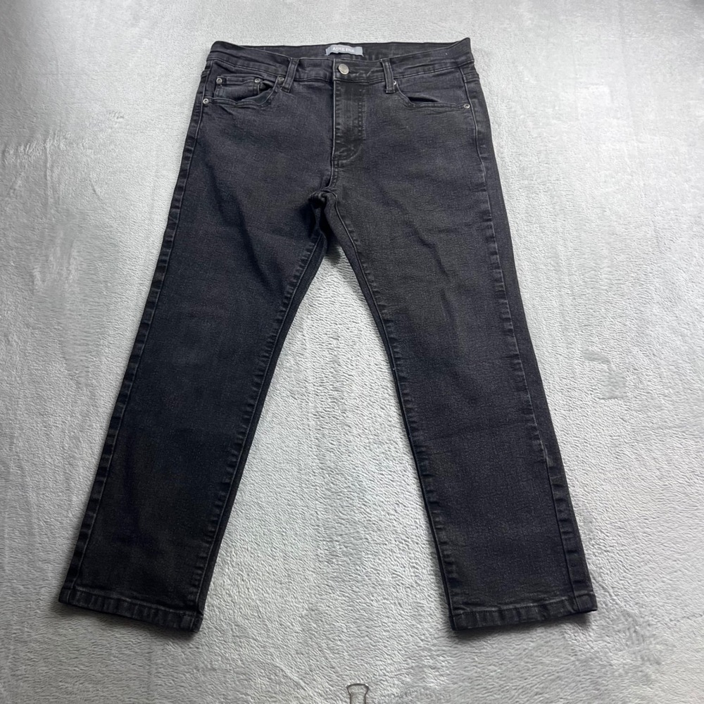 Ash & Erie Mens‎ Essential Slim Fit Jeans Washed Black Stretch 31x25 Short King